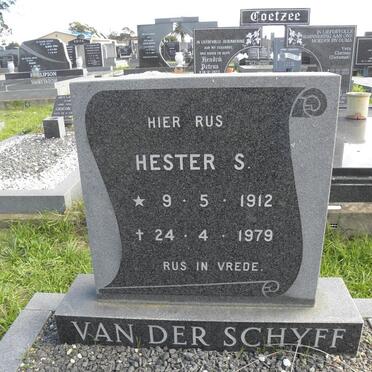 SCHYFF Hester S., van der 1912-1979