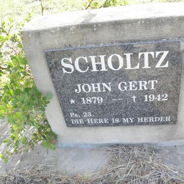 SCHOLTZ John Gert 1879-1942