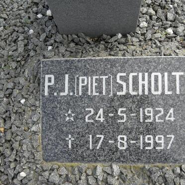 SCHOLTZ P.J. 1924-1997