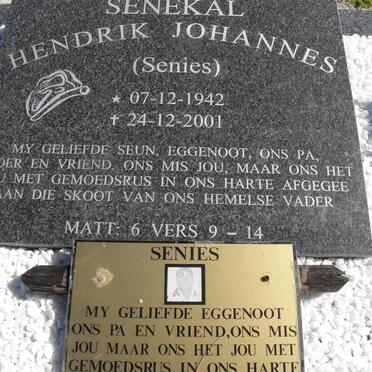 SENEKAL Hendrik Johannes 1942-2001