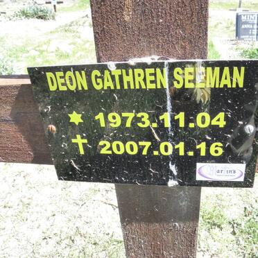 SEEMAN Deon Gathren 1973-2007