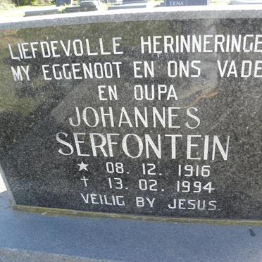 SERFONTEIN Johannes 1916-1994