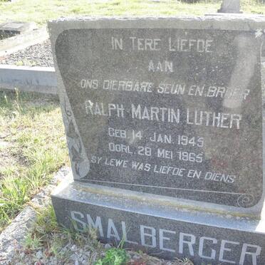 SMALBERGER Ralph Martin Luther 1945-1965