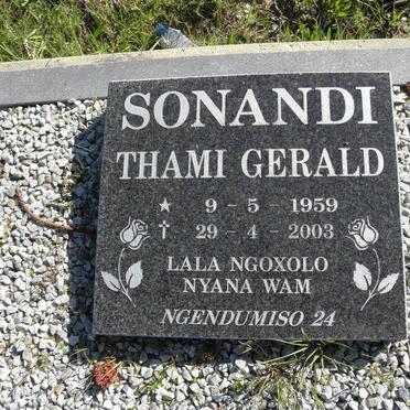 SONANDI Thami Gerald 1959-2003