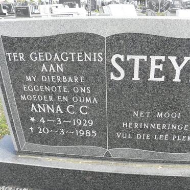STEYN Anna C.C. 1929-1985