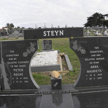 STEYN Peter Roché 1935-1981 &amp; Anna Magrieta 1939-2001
