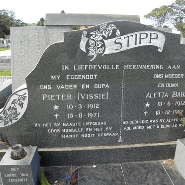 STIPP Pieter 1912-1971 &amp; Aletta 1912-1982