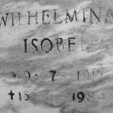STANDER Wilhelmina Isobel 1912-1984