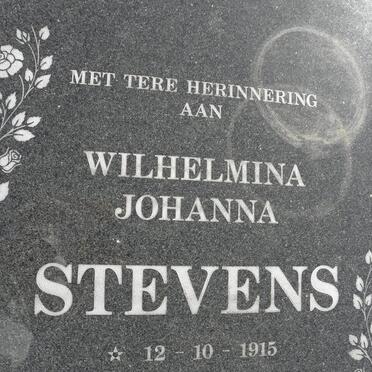 STEVENS Wilhelmina Johanna 1915-1998