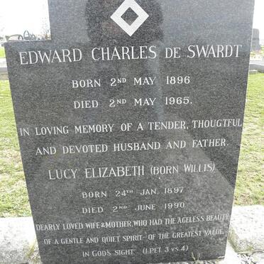 SWARDT Edward Charles, de 1896-1965 &amp; Lucy Elizabeth WILLIS 1897-1990