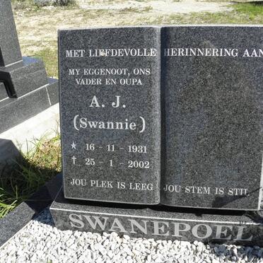 SWANEPOEL A.J. 1931-2002