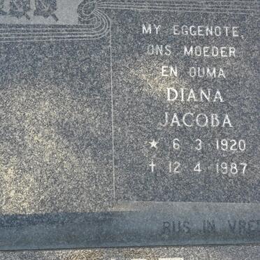 SWART Diana Jacoba 1920-1987