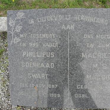 SWART Phillipus Coenraad 1887-1959 &amp; Magrieta M.S. 18??-1968