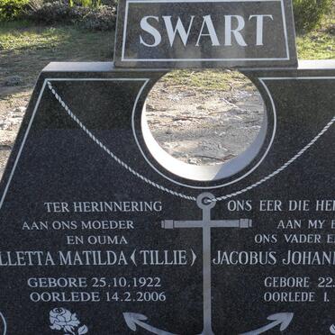 SWART Jacobus Johannes 1923-1987 &amp; Alletta Matilda 1922-2006