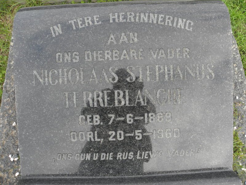 TERREBLANCHE Nicolaas Stephanus 1889-1960