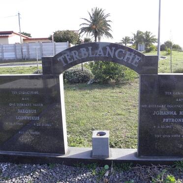 TERBLANCHE Jakobus Lodewikus 1908-1980 &amp; Johanna Hendrina Petronella 1911-1969