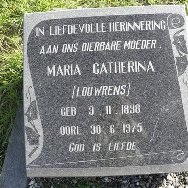 TURCK Maria Catharina nee LOUWRENS 1898-1975