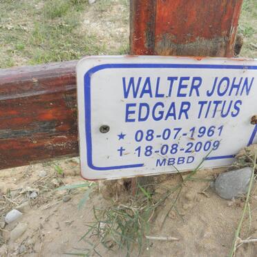TITUS Walter John Edgar 1961-2009