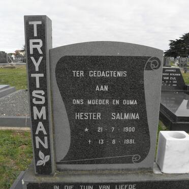 TRYTSMAN Hester Salmina 1900-1981