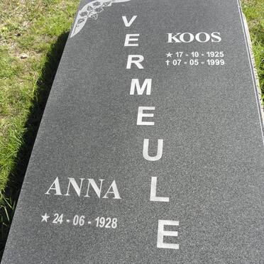 VERMEULEN Koos 1925-1999 &amp; Anna 1928-