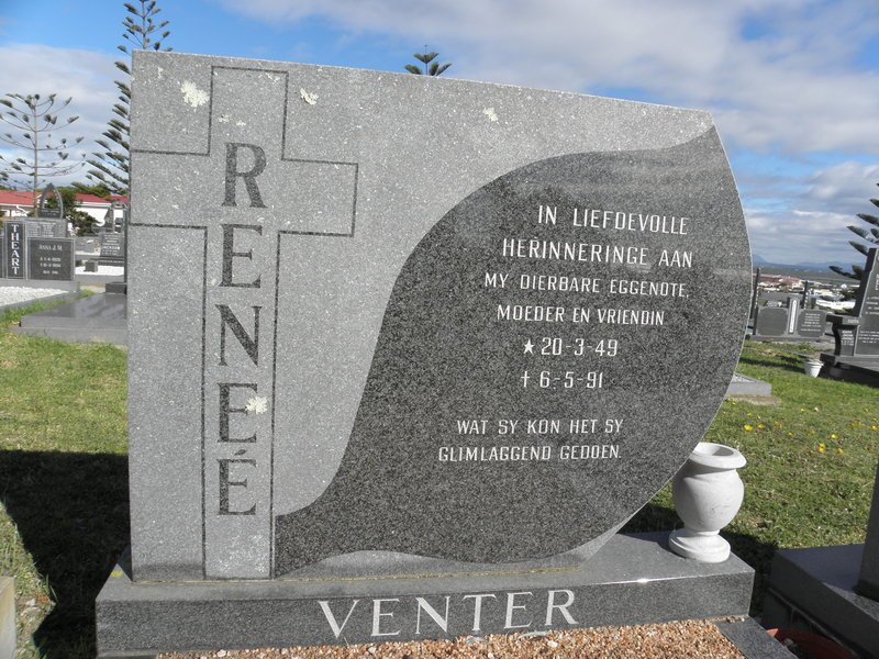 VENTER Renee 1949-1991