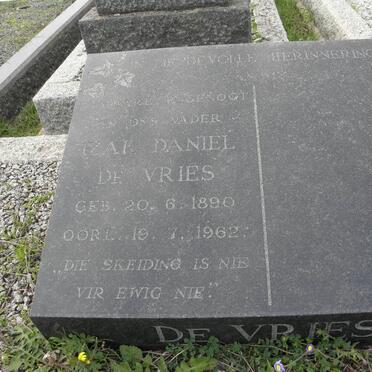 VRIES Izak Daniel, de 1890-1962