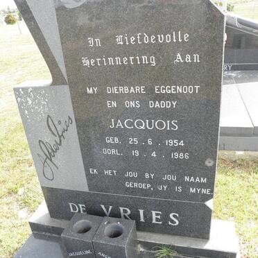 VRIES Jacquois, de 1954-1986