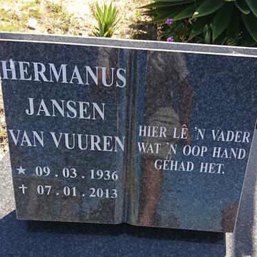 VUUREN Hermanus, Jansen van 1936-2013