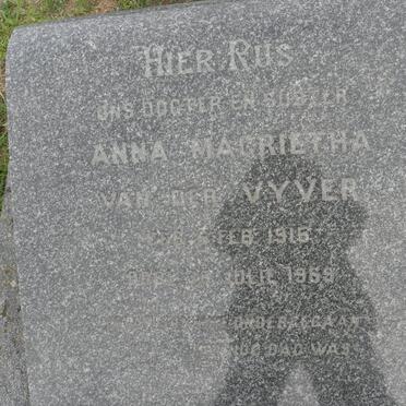 VYVER Anna Magrietha, van der 1915-1969