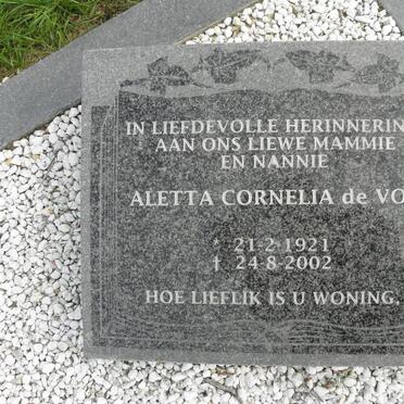 VOS Thomas Johan Brown, de 1921-1983 &amp; Aletta Cornelia 1921-2002
