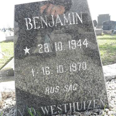 WESTHUIZEN Benjamin, v.d. 1944-1970