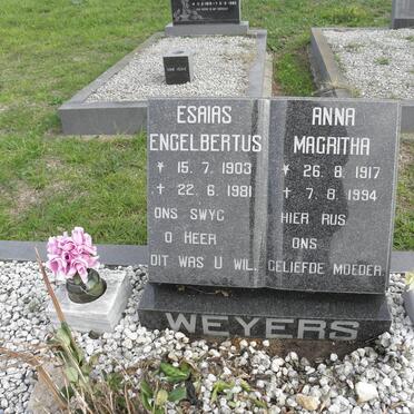 WEYERS Esaias Engelbertus 1903-1981 &amp; Anna Magritha 1917-1994