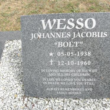 WESSO Johannes Jacobus 1938-1960