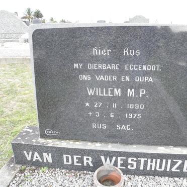 WESTHUIZEN Willem M.P., van der 1890-1975
