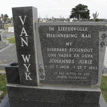 WYK Johannes Jurie, van 1908-1983