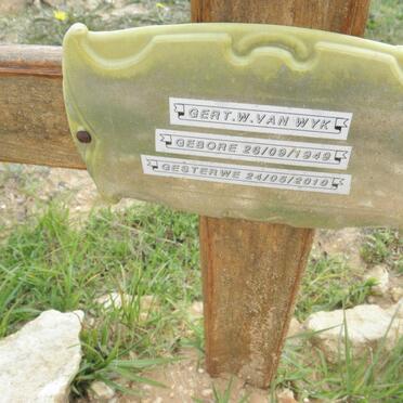 WYK Gert W., van 1949-2010