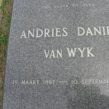WYK Andries Daniel, van 1897-1984