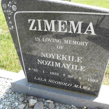 ZIMEMA Noyekile Nozimayile 1933-1992
