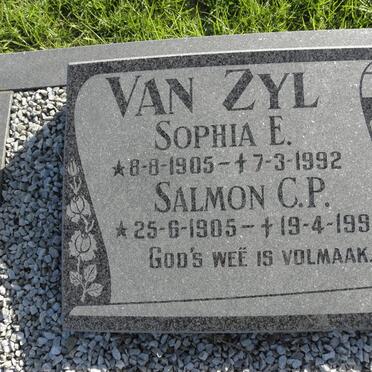 ZYL Salmon C.P., van 1905-1992 &amp; Sophia E. 1905-1992