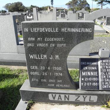 ZYL Willem J.M., van 1900-1974 &amp; Minnie 1906-1989