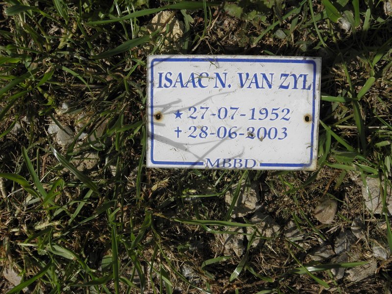 ZYL Isaac N., van 1952-2003
