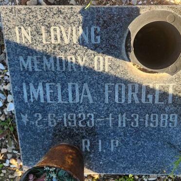 FORGET Imelda 1923-1989