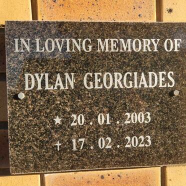 GEORGIADES Dylan 2003-2023