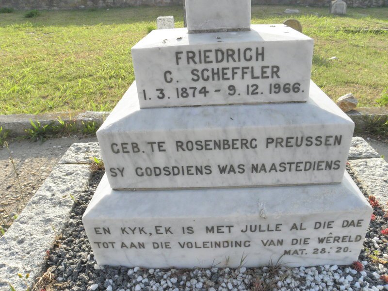 SCHEFFLER Friedrich C. 1874-1966