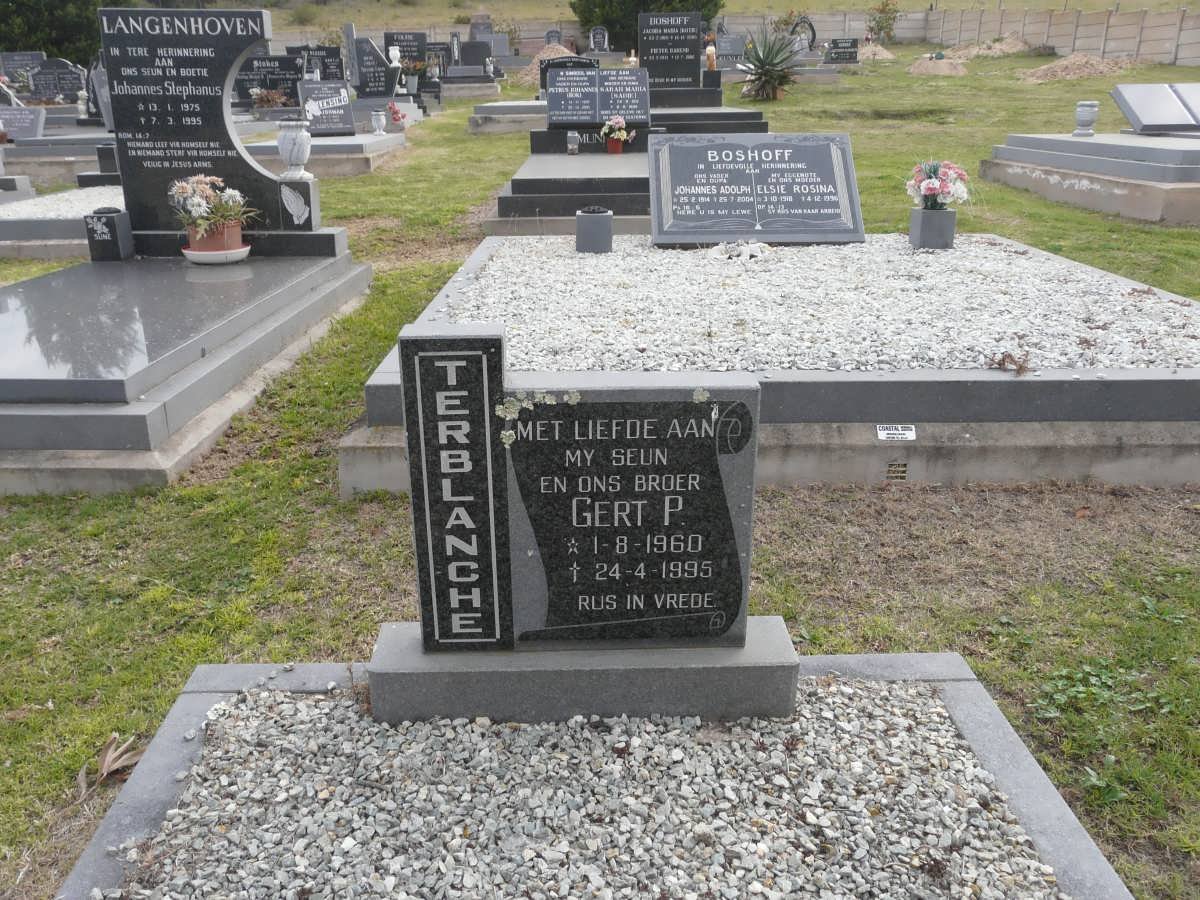 TERBLANCHE Gert P. 1960-1995
