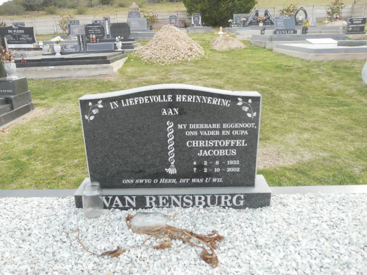 RENSBURG Christoffel Jacobus, van 1933-2002
