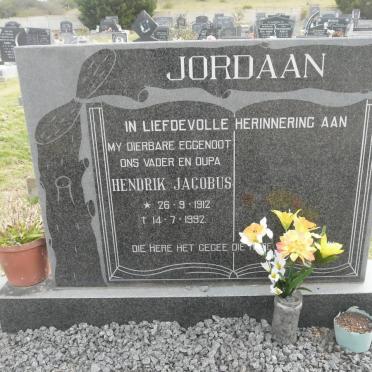 JORDAAN  Hendrik Jacobus 1912-1992