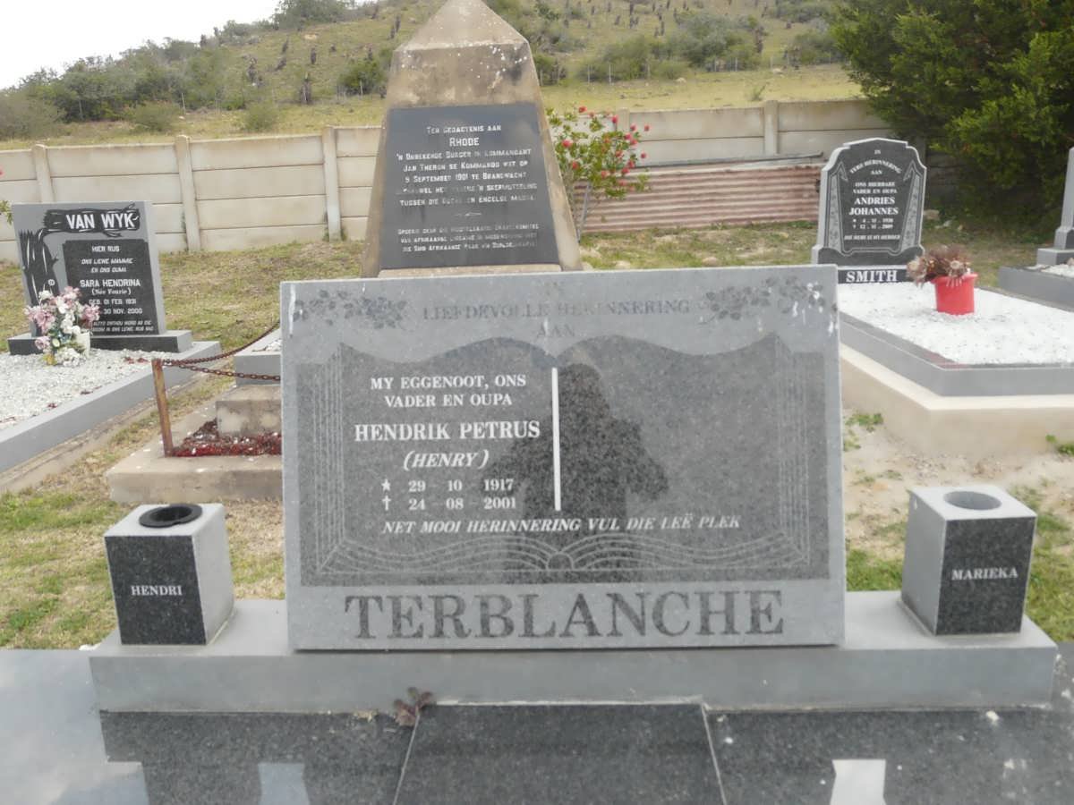 TERBLANCHE Hendrik Petrus 1917-2001
