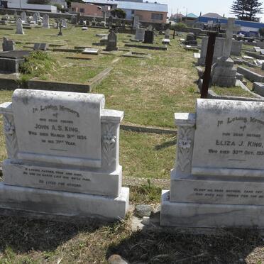 KING John A.S. -1934 &amp; Eliza J. -1934