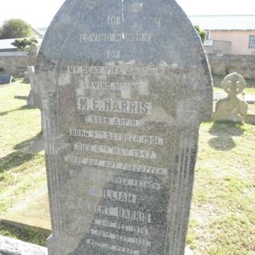 HARRIS William Albert 1876-1958 &amp; M.E. ARPIN 1901-1947